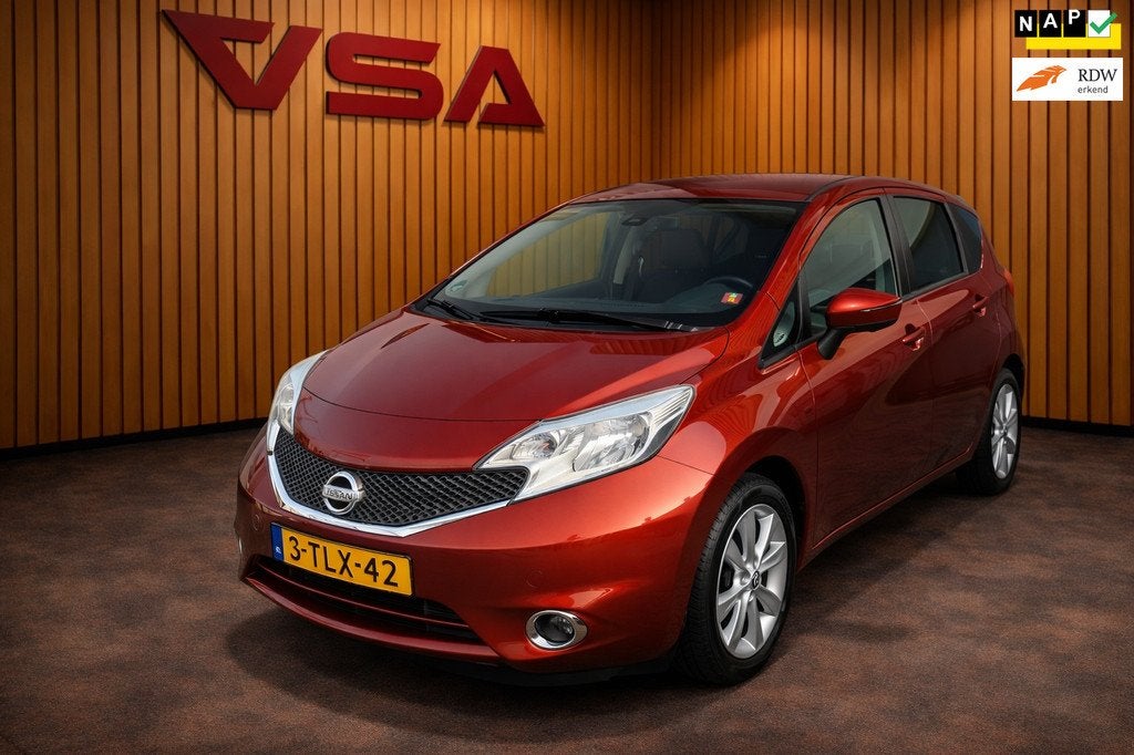 Nissan Note 1.2 DIG-S Tekna|Panorama|Automaat|Cruise|360 Cam, Auto's, Nissan, Euro 5, Gebruikt, 1045 kg, Met garantie (alle)