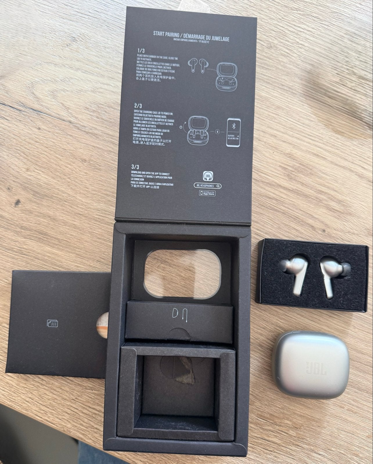 JBL Live Pro 2 TWS Oordopjes - Zilver (Splinternieuw), In-ear, JBL, Zilver, Bluetooth