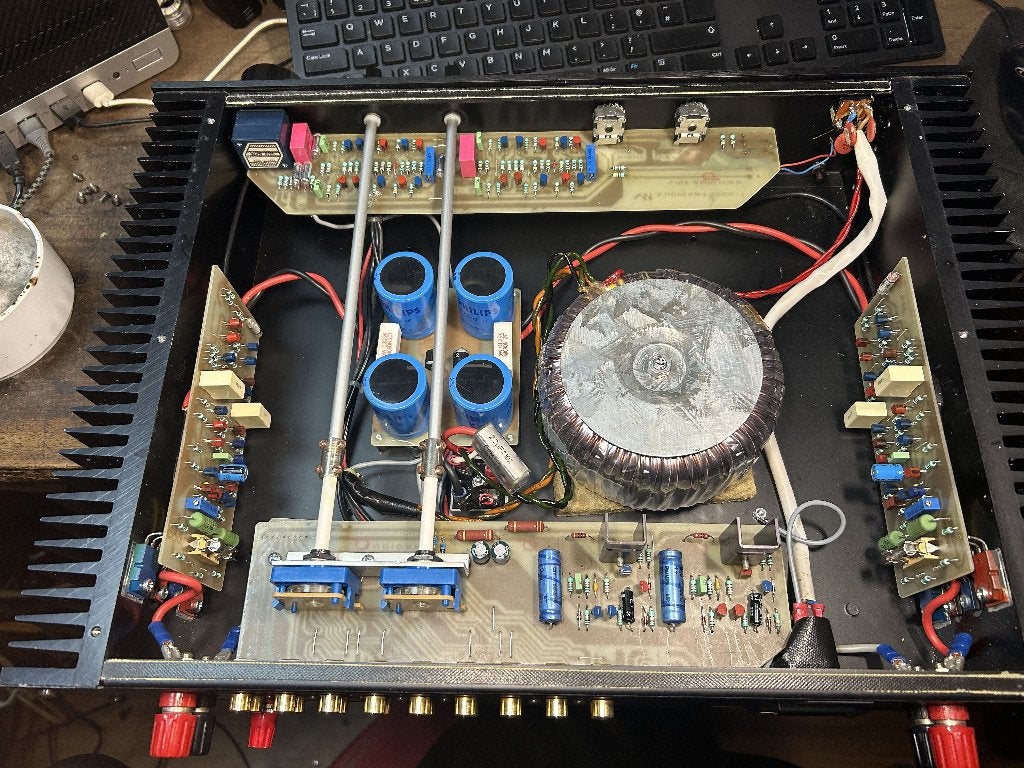 Quad ESL57 + Van Medevoort MA222 + Isotek kabels, Overige merken, Stereo speakers, Gebruikt, Ophalen of Verzenden