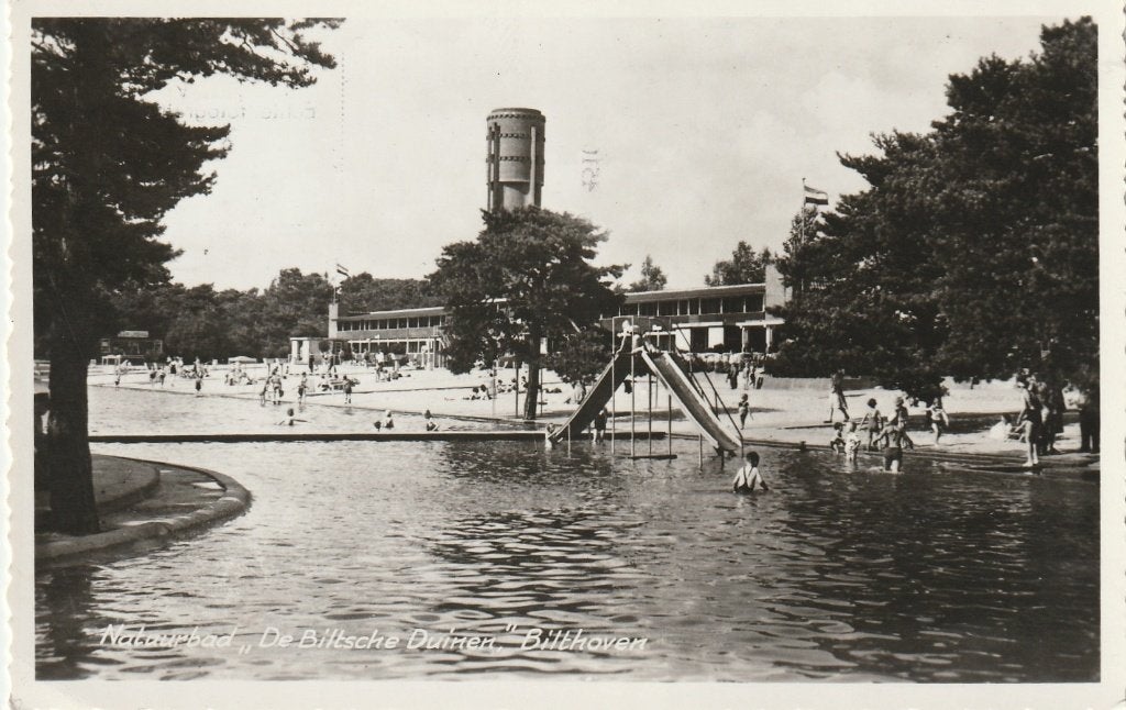 BILTHOVEN Natuurbad De Bitsche Duinen 1956, Verzenden, 1940 tot 1960, Gelopen, Utrecht