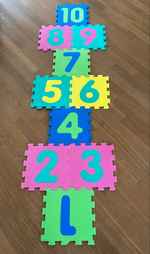 Foam Puzzelkleed met Cijfers - Zo goed als nieuw, Ophalen of Verzenden, Zo goed als nieuw, Puzzelen