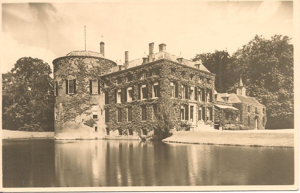Oude Ansichtkaart Kasteel Rosendael, Gelderland (Ongelopen), Ophalen of Verzenden, 1940 tot 1960, Ongelopen, Gelderland