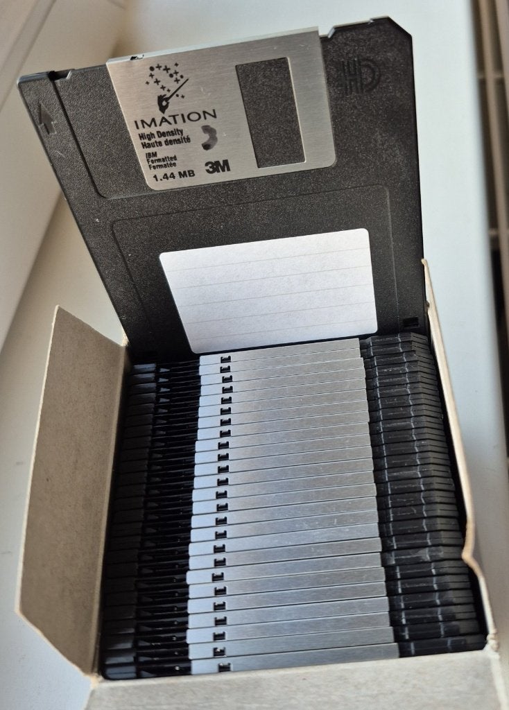 Doosje met 25 floppies, Computers en Software, Vintage Computers, Ophalen of Verzenden, Vintage computer