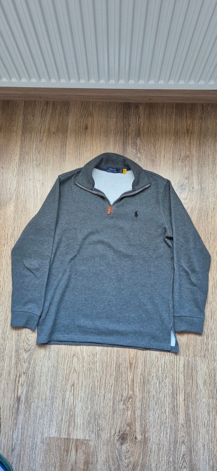 Polo Ralph Lauren quarter zip trui, Maat 52/54 (L), Ophalen of Verzenden, Grijs, Polo Ralph Lauren