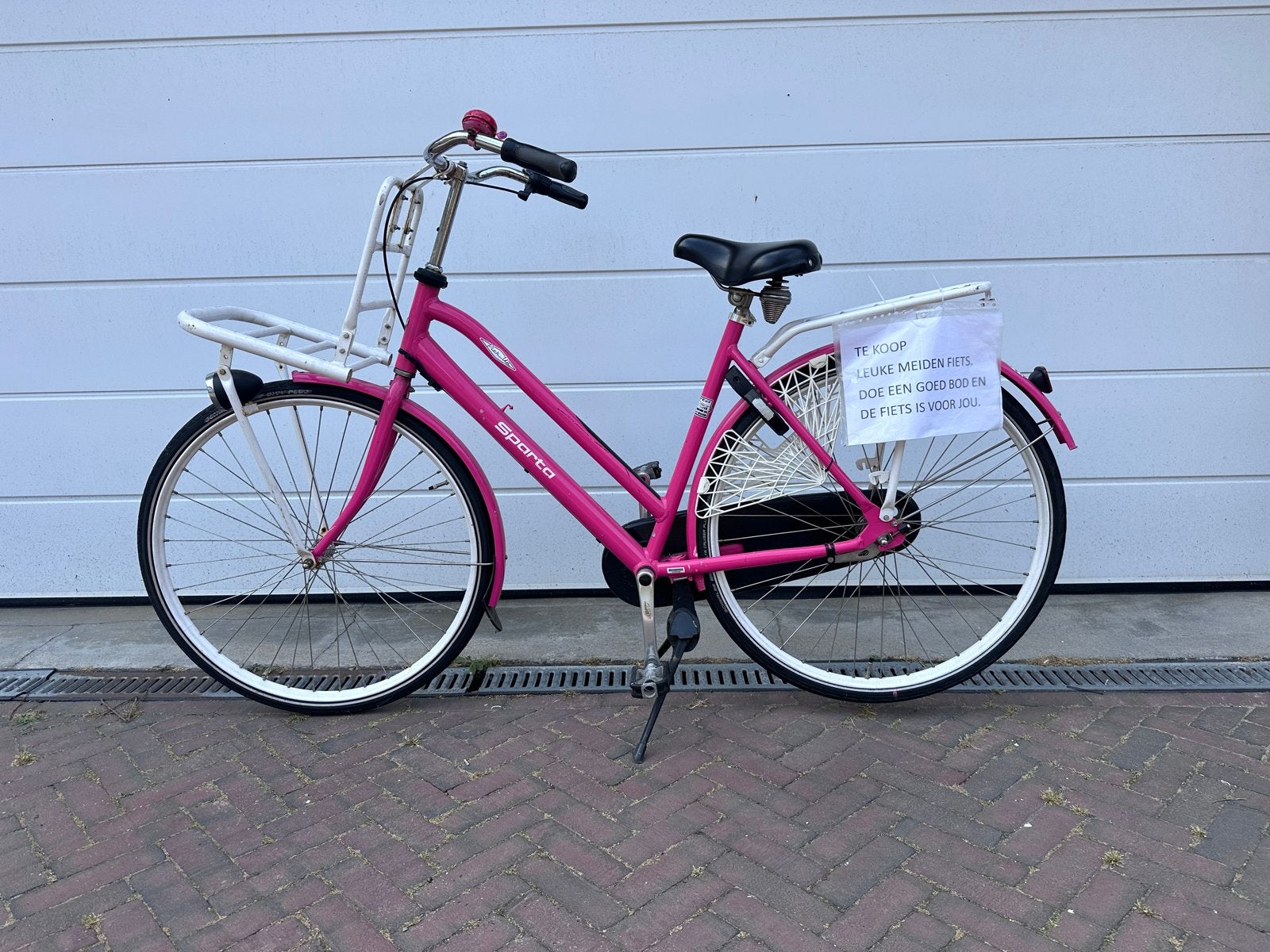 Roze Sparta fiets 28 inch in zeer goede staat, Ophalen, Terugtraprem, Sparta, Versnellingen