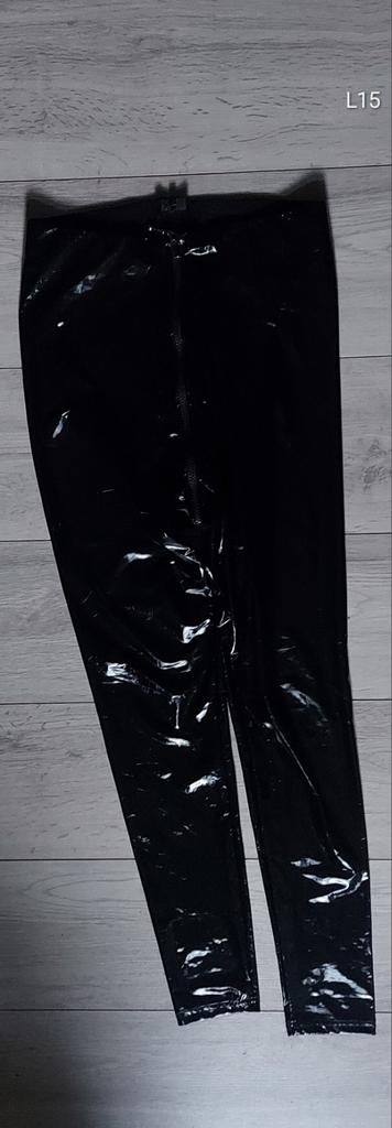 Kinky lak legging met rits S, Kleding | Dames, Legging, Maat 36/38 (S), Zwart, Ophalen of Verzenden