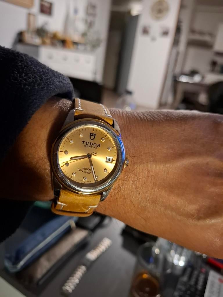 T.k. Tudor ( Rolex) Glamour Date, mooie staat , origineel, Ophalen of Verzenden, Zo goed als nieuw, Rolex