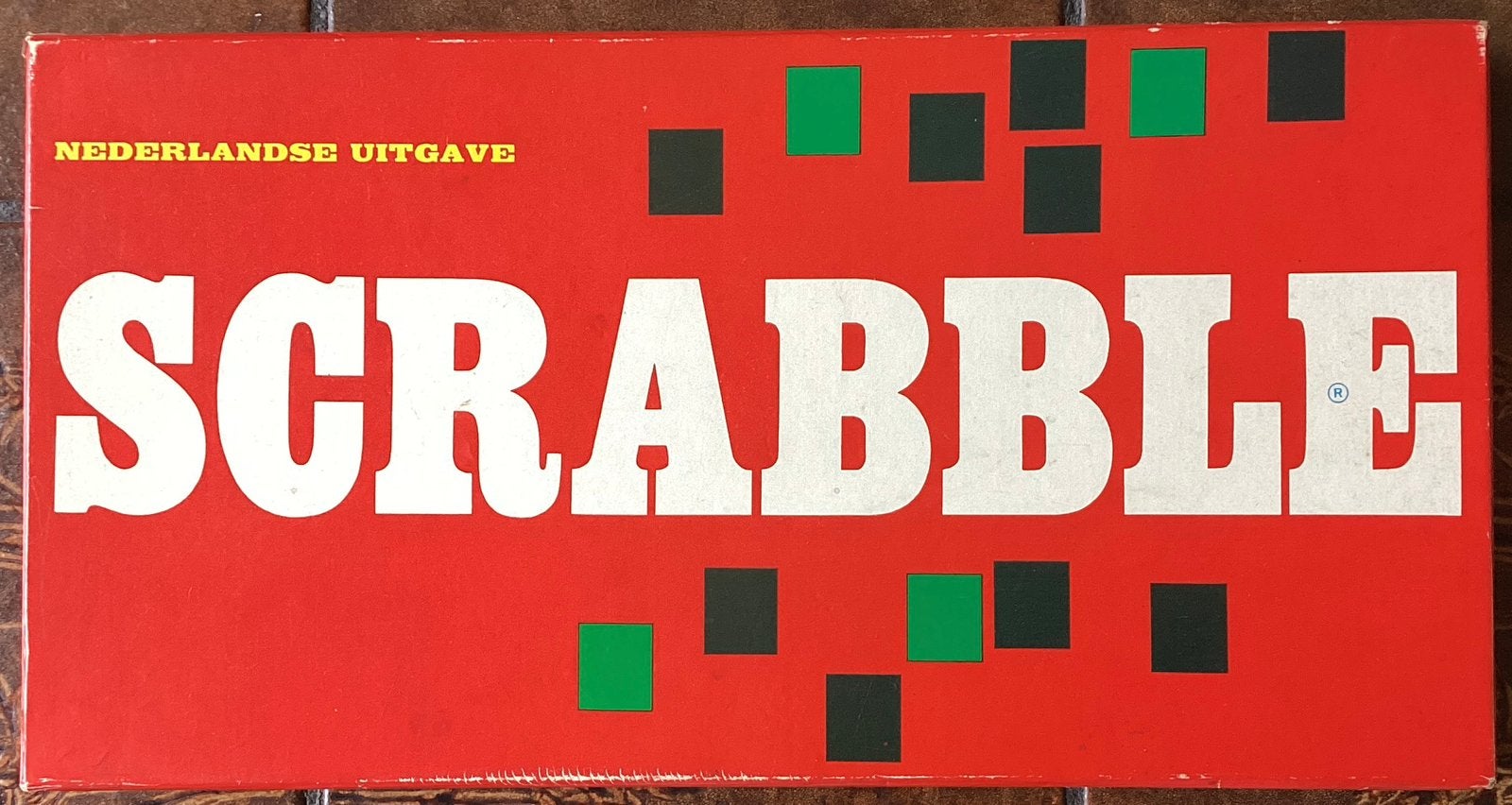 Compleet vintage Scrabble spel – houten letters en plankjes, Ophalen of Verzenden, Zo goed als nieuw