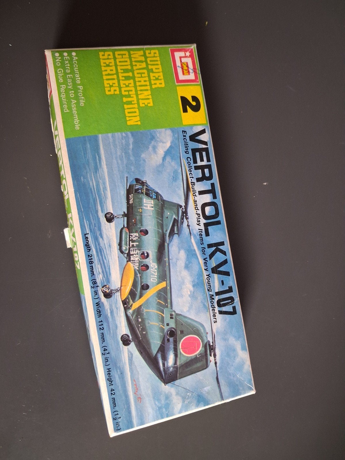 Vintage Vertol KV-107 Helikopter Modelbouw Kit, Overige merken, 1:72 tot 1:144, Helikopter, Nieuw