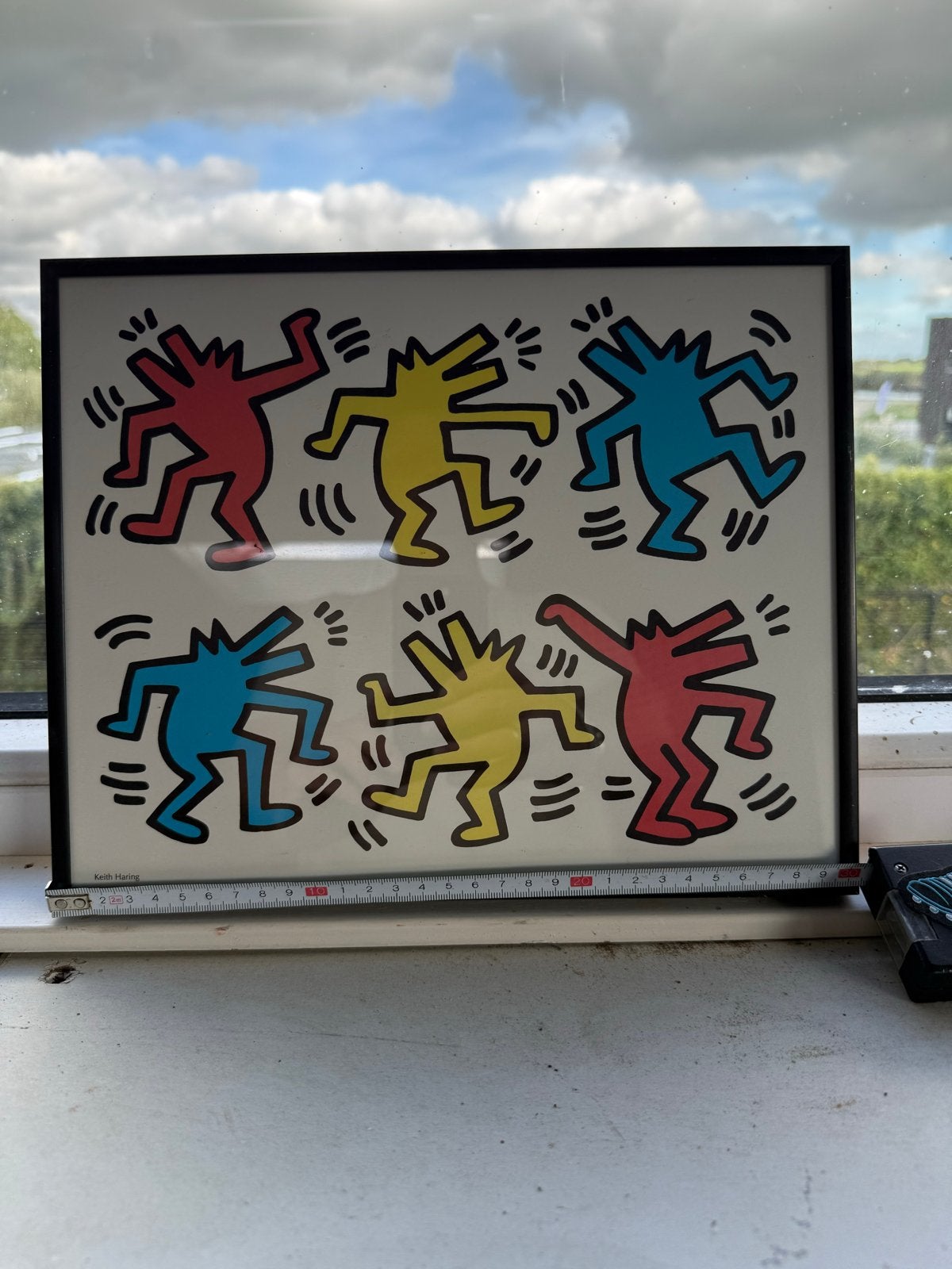 Keith Haring Dancing Dogs, 1992 Ingelijste Print, Ophalen