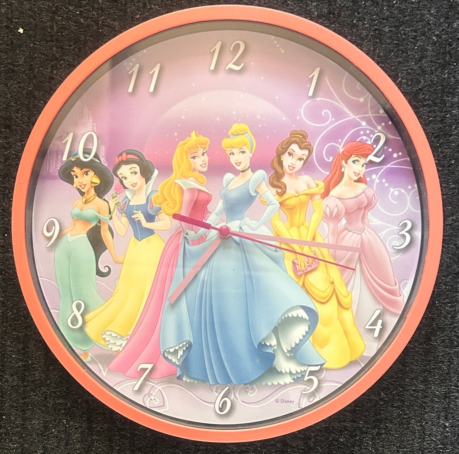 Prinsessenklok op batterij - Disney Wandklok, Ophalen, Analoog, Werkt op batterijen, Modern