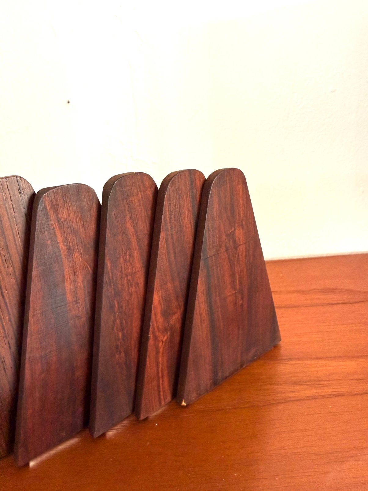 6x Vintage Palissander boekensteunen, Kai Kristiansen ‘60, Kai Kristiansen, Kai Kristiansen, Ophalen of Verzenden, Zo goed als nieuw
