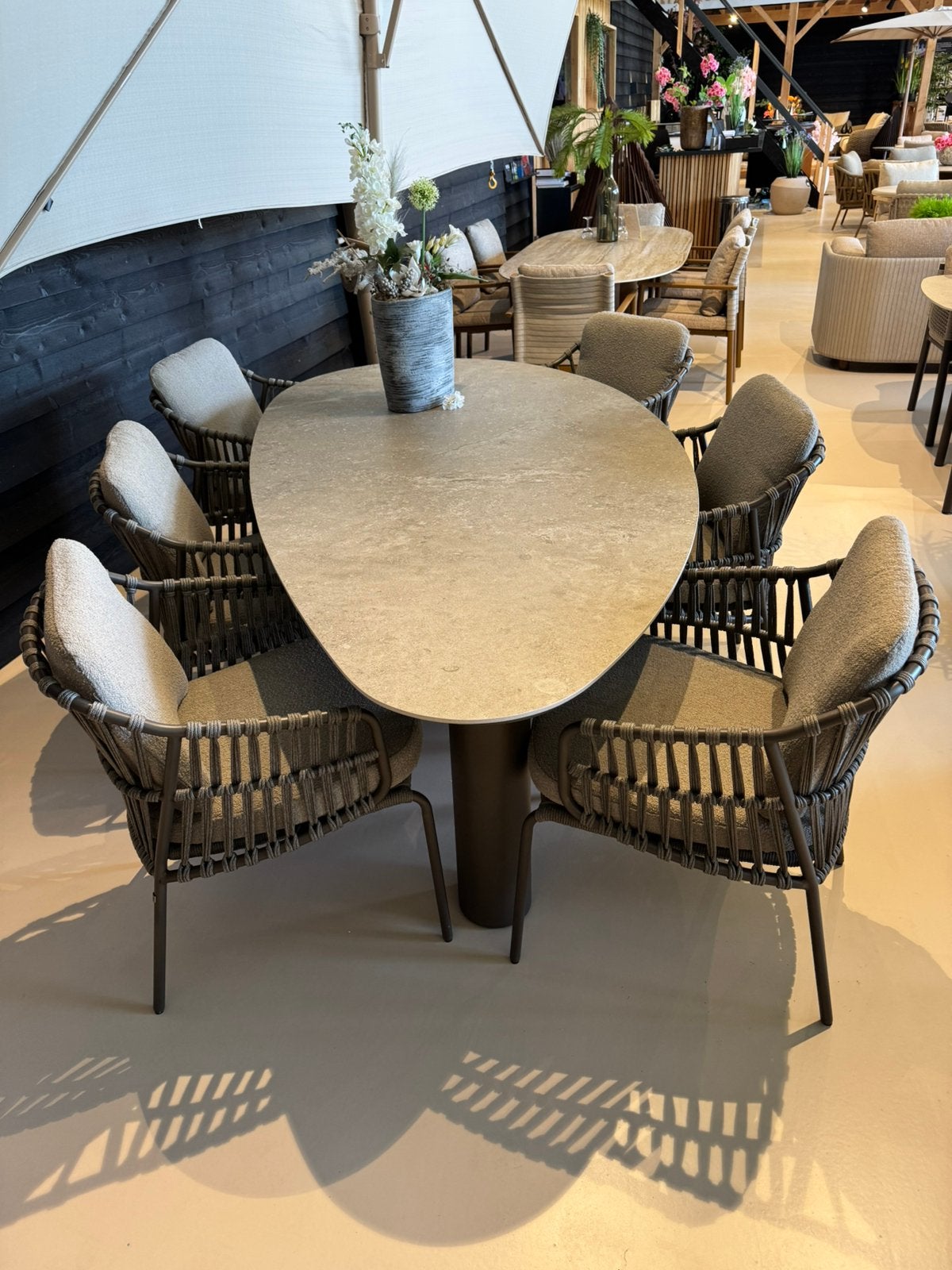 Capalbio dining set 4 seasons outdoor winkel model, Ophalen, Zo goed als nieuw