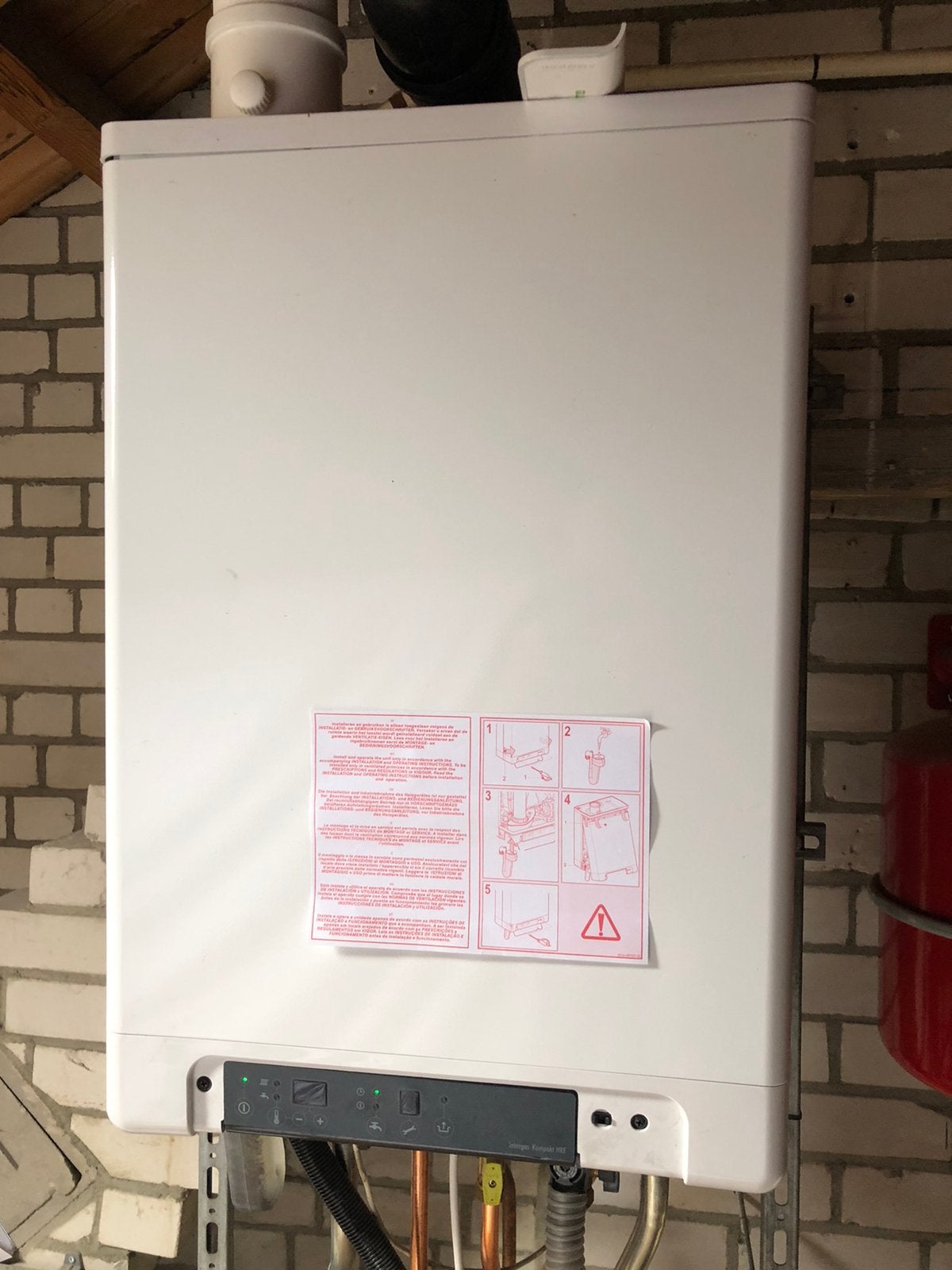 Intergas kombi kompakt HRE 28/24A, Ophalen, 30 tot 80 cm, Cv-ketel of Combi-ketel, Minder dan 60 cm