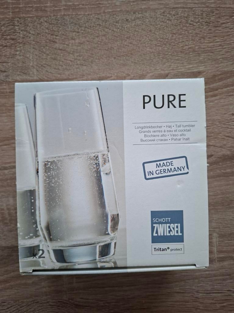 Schott Zwiesel Pure Longdrinkglazen - Set van 2, Huis en Inrichting, Ophalen of Verzenden, Nieuw, Glas