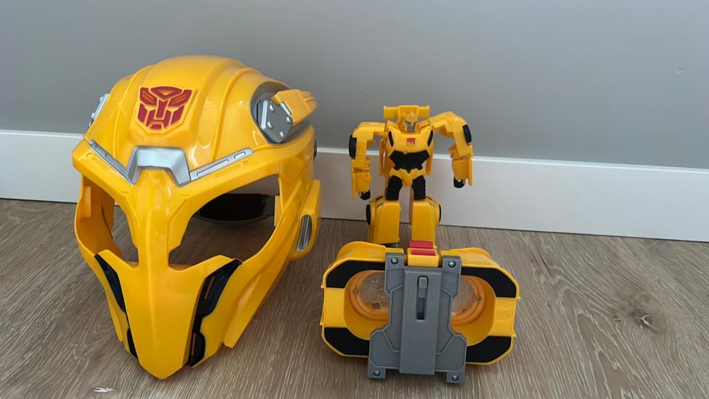Transformers Bumblebee Masker, VR bril en Auto Speelset, Ophalen of Verzenden, Gebruikt