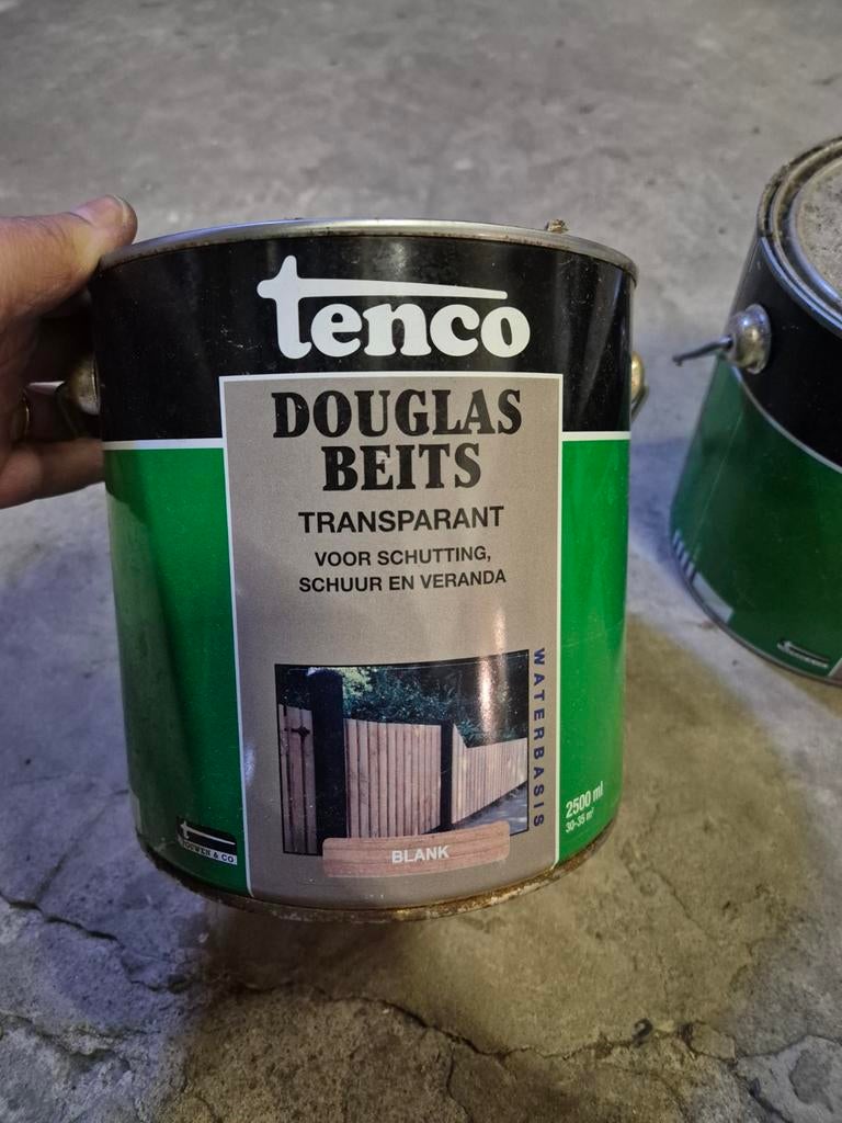 Tenco Douglas Beits Transparant Blank 2,5L, Overige kleuren, Nieuw, Beits, Ophalen of Verzenden