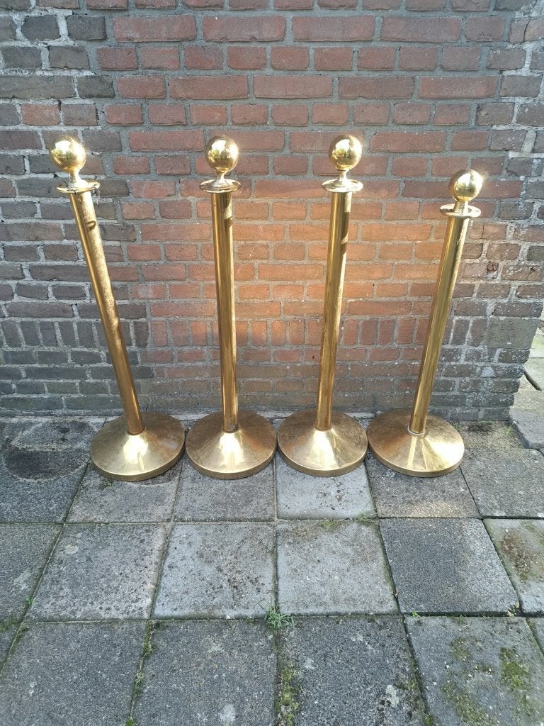 Afzet palen messing 4 stuks, Ophalen, Gebruikt, Overige