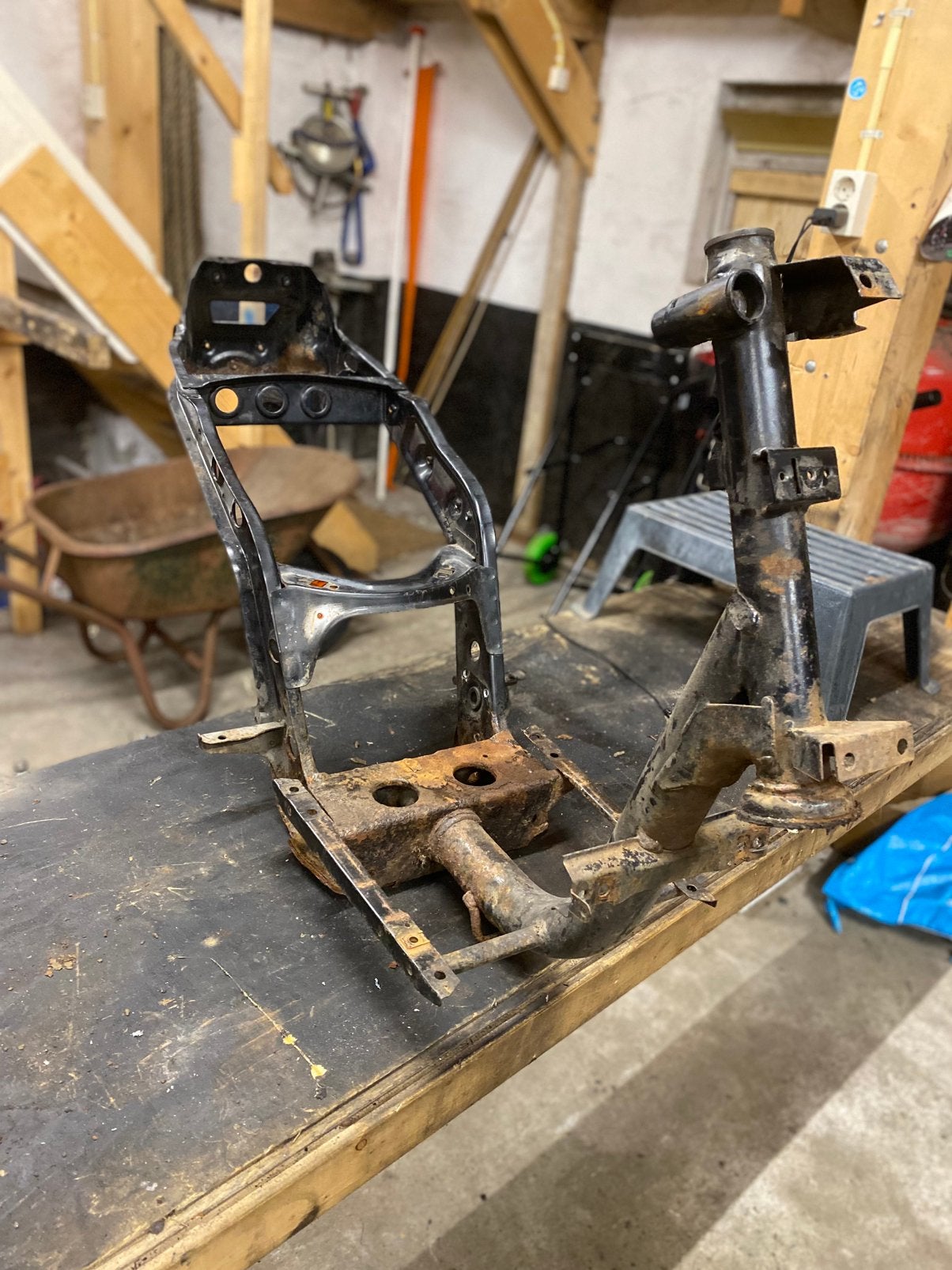 Piaggio zip frame zonder 123, Fietsen en Brommers, Ophalen of Verzenden, Zo goed als nieuw, Frame, Piaggio