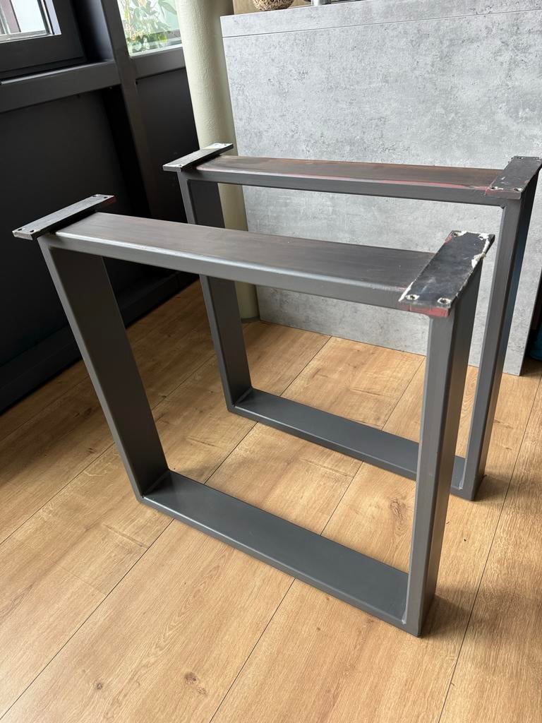 Massieve metalen tafelpoten - Set van 2, Ophalen, Tafelpoot, Gebruikt, 50 tot 100 cm