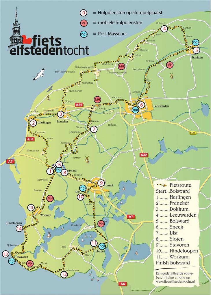 Fietselfstedentocht kaart gezocht, Eén persoon