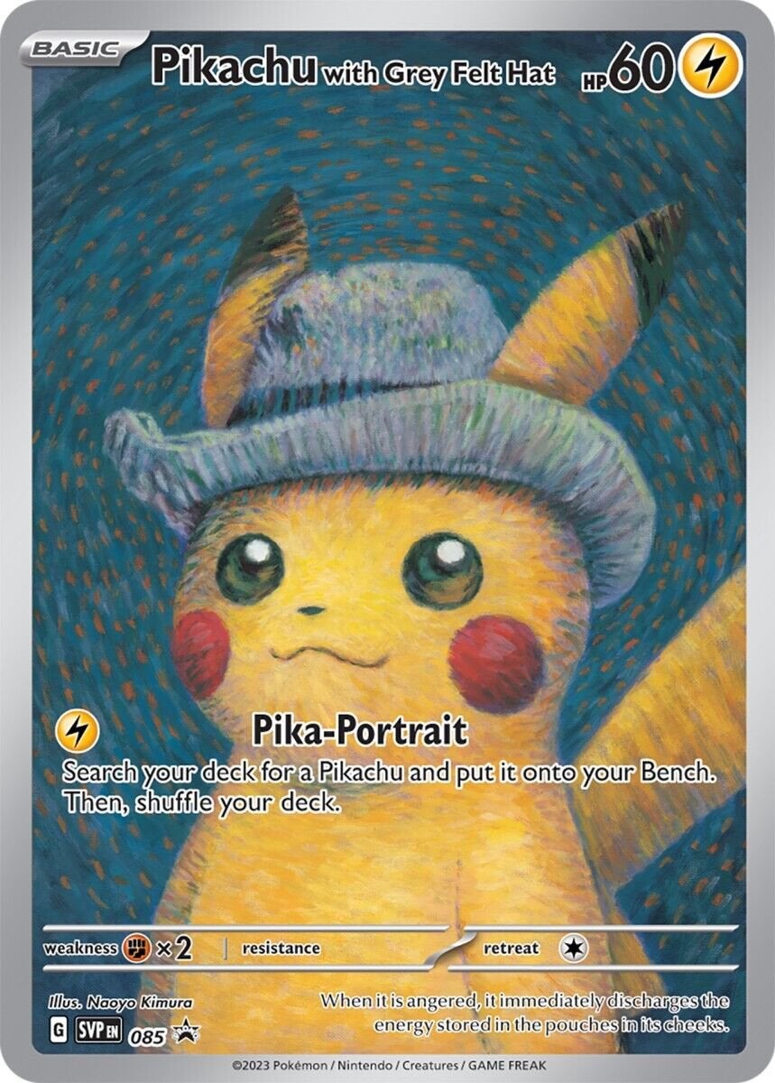Pikachu Van Gogh gezocht! Ik Betaal 575, Ophalen of Verzenden, Nieuw, Losse kaart, Foil