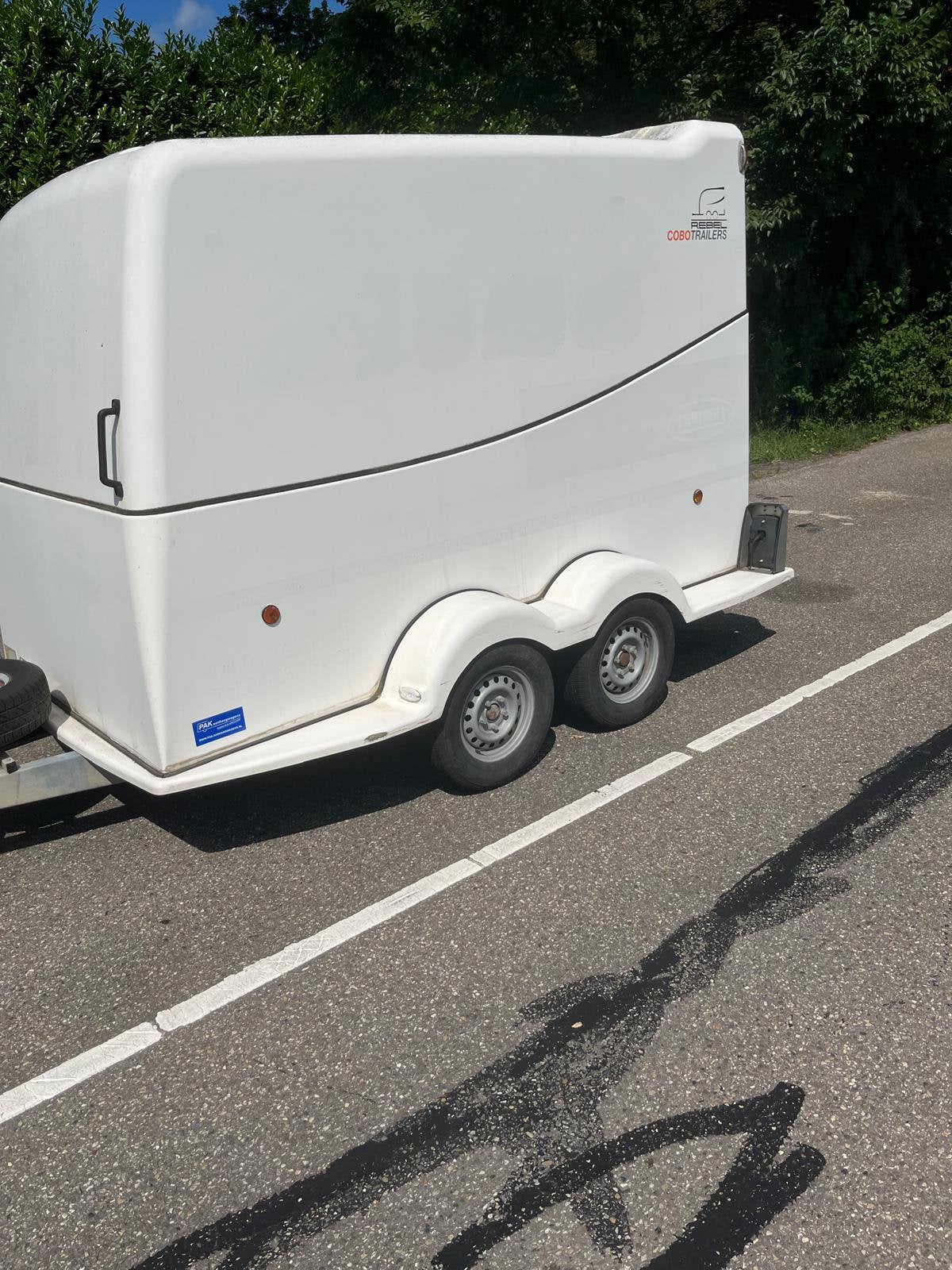 Tweedehands Rebel tandemas 300x155x180cm 2000kg, Auto diversen, Aanhangers en Bagagewagens, Ophalen of Verzenden, Zo goed als nieuw