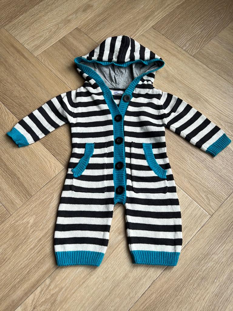 Boxpakje, blauw/wit gestreept, maat 56, Jongetje of Meisje, Ophalen of Verzenden, Zo goed als nieuw, Hema