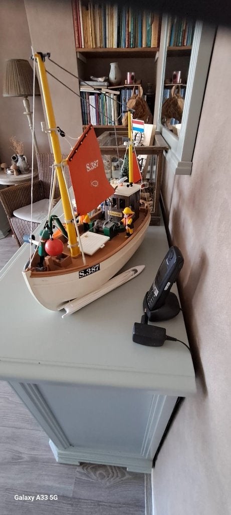 Vissersboot kotter susanne 3551, Complete set, Ophalen of Verzenden, Zo goed als nieuw, Boot/Schip