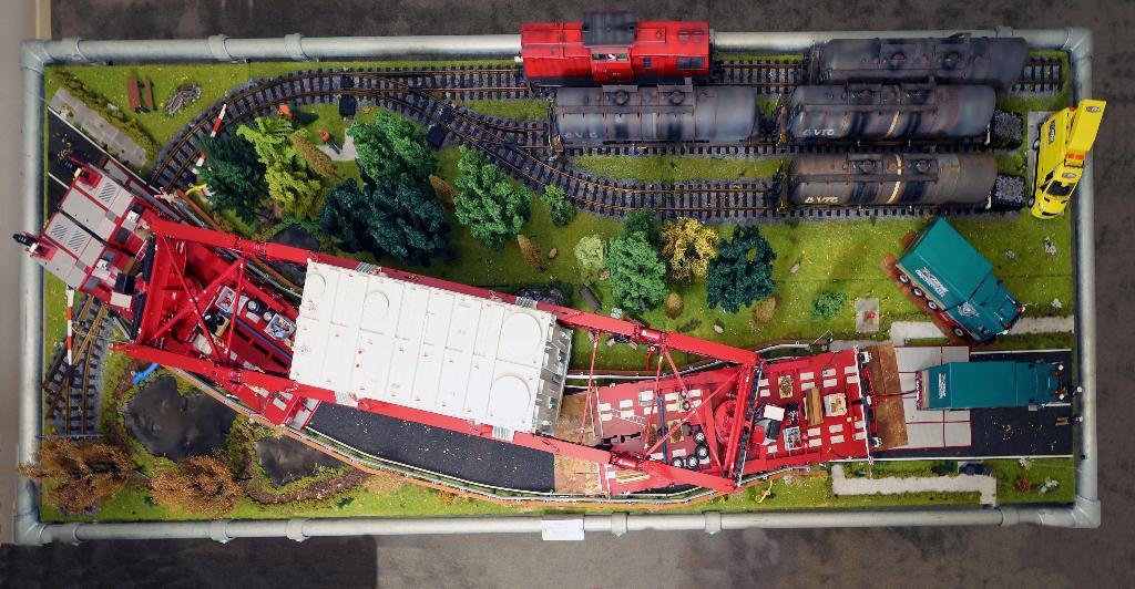 Diorama Goldhofer/ Greiner / Kahl Schwerlast 1:24, Hobby en Vrije tijd, Overige merken, Groter dan 1:32, Nieuw, Ophalen of Verzenden