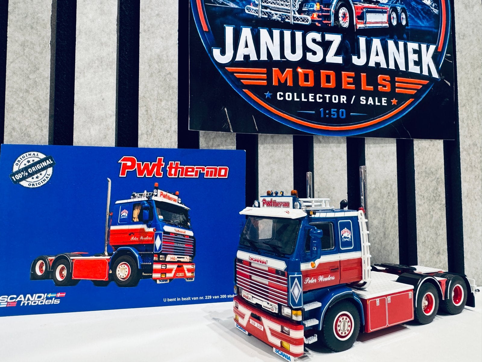 Scania 142H Pwt Thermo Peter Wouters Wsi 1:50, Ophalen of Verzenden, Nieuw, Bus of Vrachtwagen, Wsi