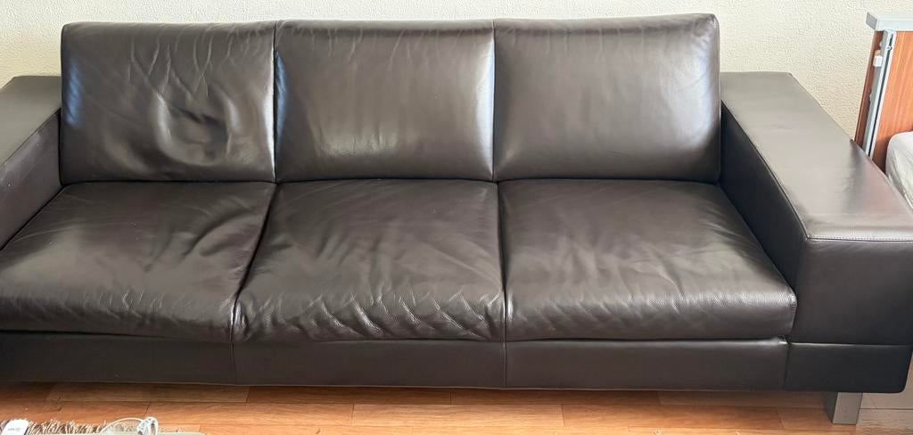 Leolux Antipode 3 zits & love zits, Ophalen, Zo goed als nieuw, 75 tot 100 cm, Leer