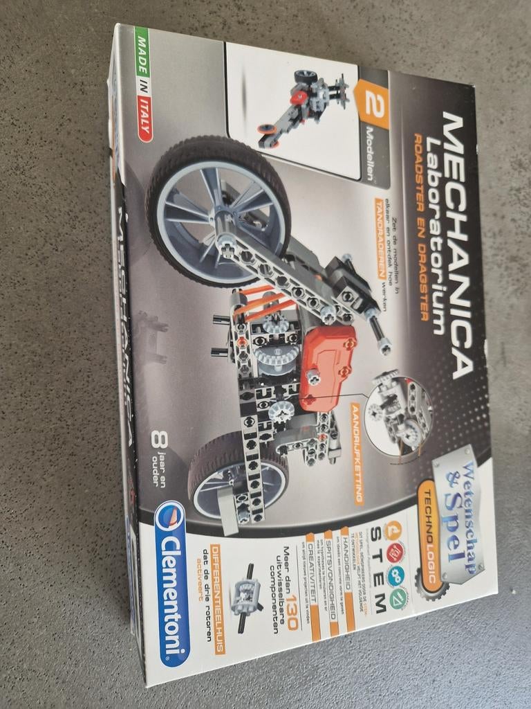 Clementoni Mechanica Laboratorium Roadster en Dragster, Ophalen of Verzenden, Zo goed als nieuw, Bouwen