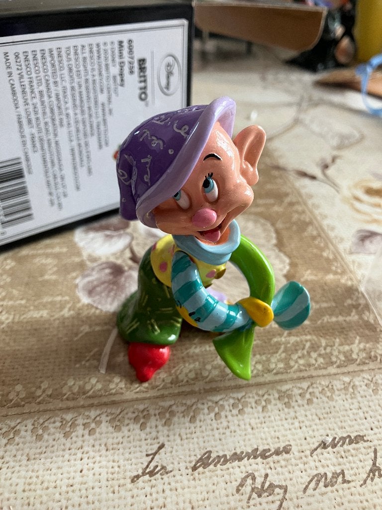 Disney Britto Dopey ( sneeuwwitje ), Ophalen of Verzenden, Sneeuwwitje of Doornroosje, Nieuw, Beeldje of Figuurtje