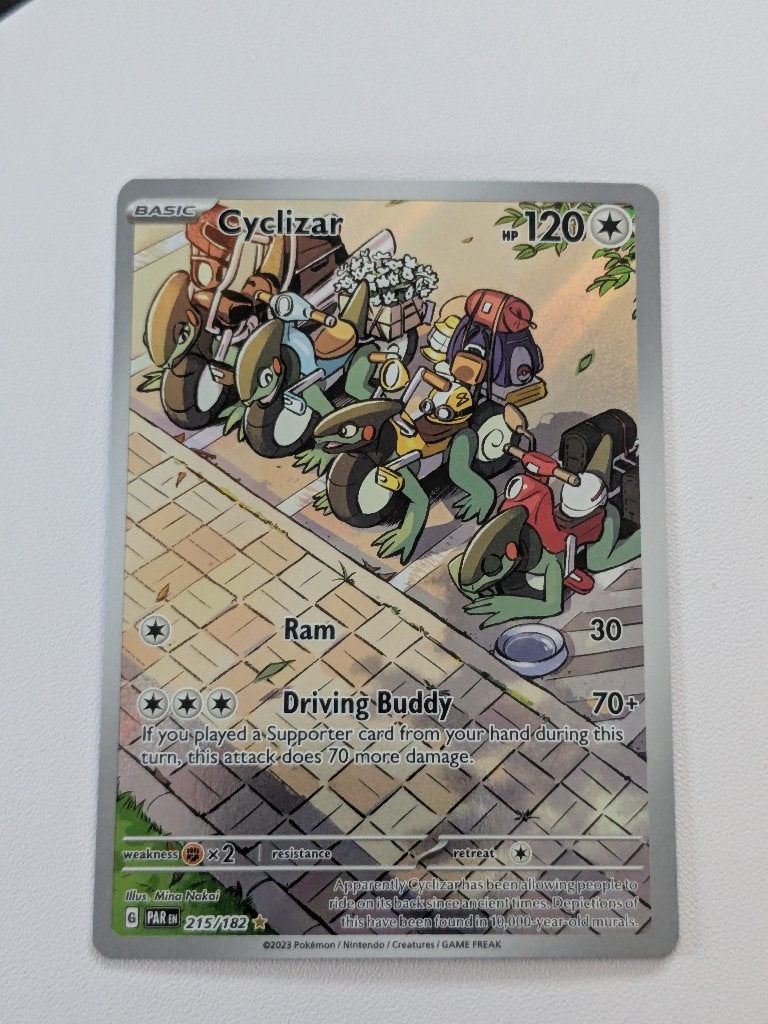 Pokémon kaart (Full Art) - Cyclizar [Engels], Ophalen of Verzenden, Zo goed als nieuw, Losse kaart, Foil