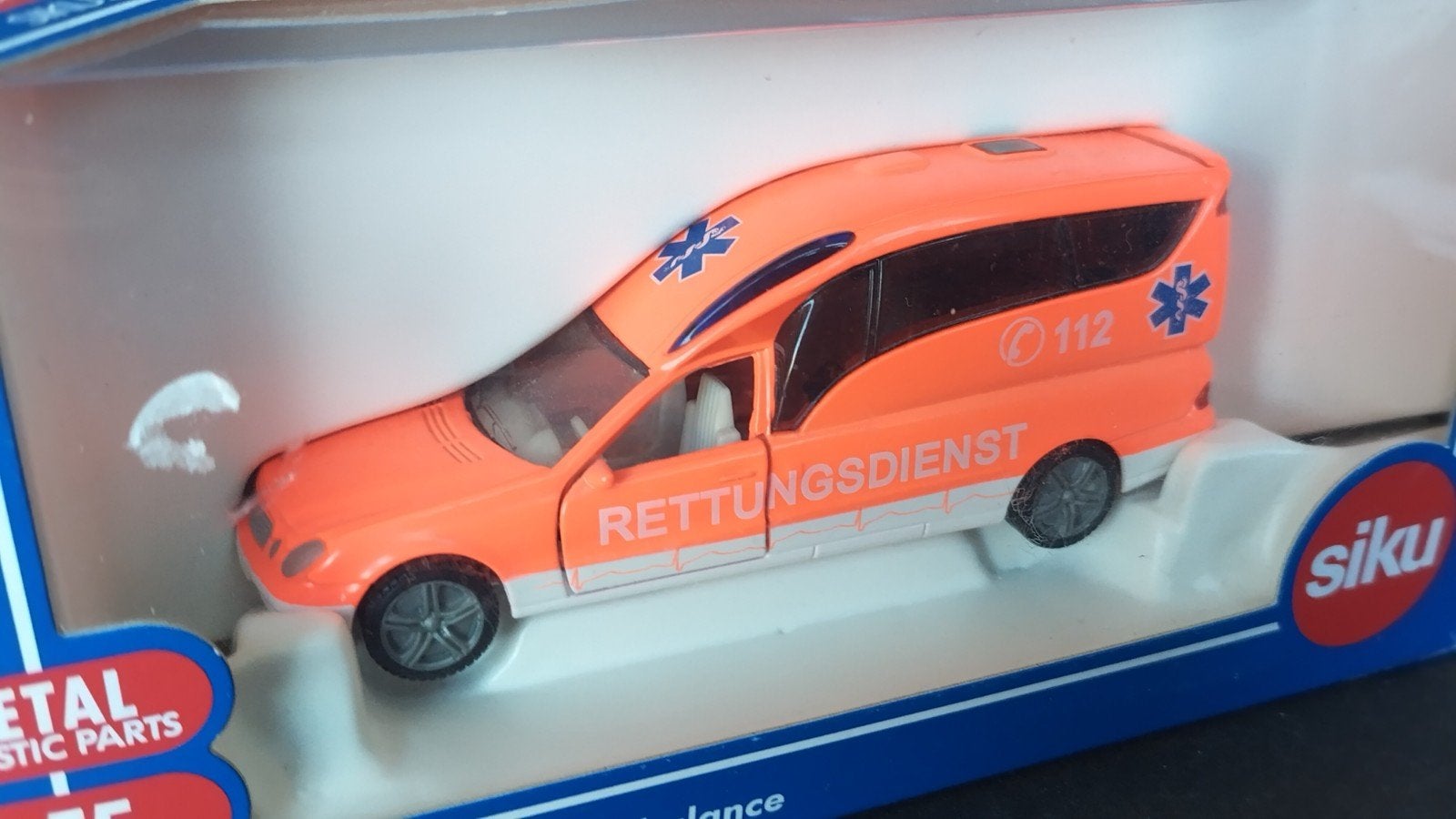 Mercedes Benz Binz Ambulance 1:55 Siku 2107 Pol, Overige merken, Auto, Verzenden, Nieuw