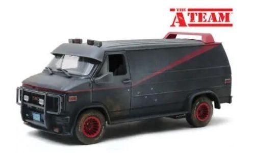 Greenlight 1:18 1983 GMC Vandura A-Team Weathered Version, Overige merken, Auto, Greenlight Collectables, Nieuw