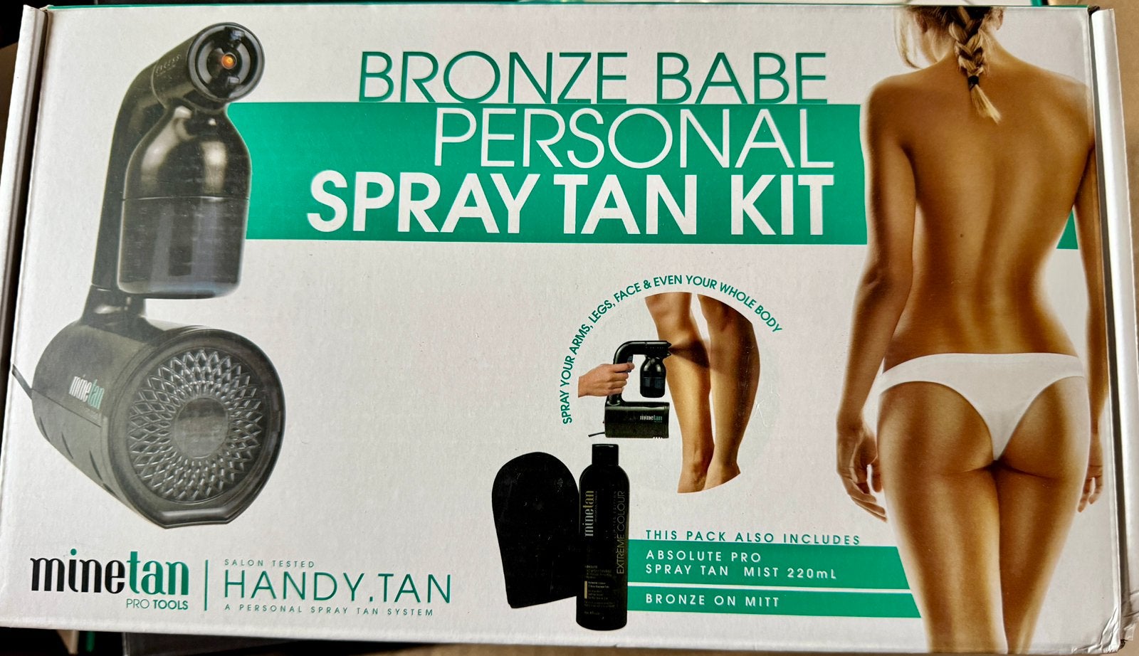 Pro MineTan Bronze Babe Spray Tan Kit - Thuisgebruik, Ophalen, Nieuw, Overige typen
