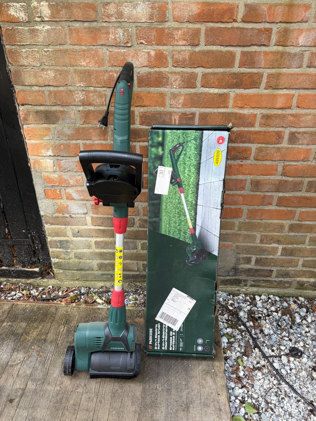Parkside terrasborstel (elektrisch), Tuin en Terras, Ophalen, Zo goed als nieuw