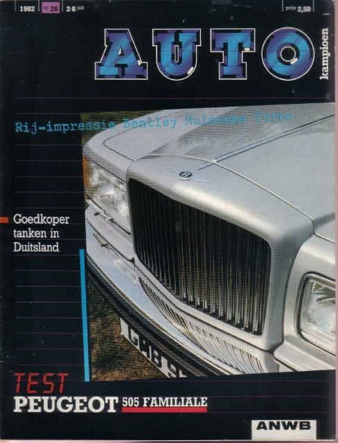 Autokampioen 26 1982 : Suzuki SJ 410 - Peugeot 505 Familiale, Ophalen of Verzenden, Gelezen, Algemeen