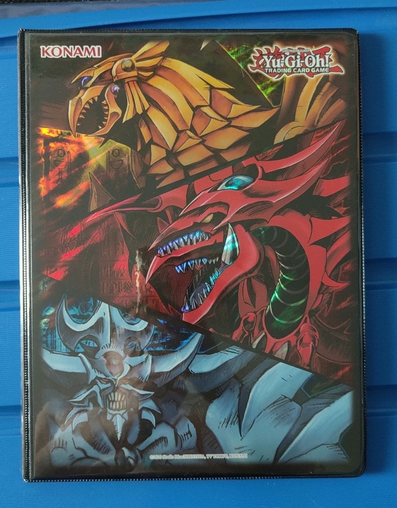 Yu-Gi-Oh! Slifer, Obelisk, & Ra 9-Pocket Duelist Portfolio, Ophalen of Verzenden, Zo goed als nieuw, Sleeves of Kaarthoesjes