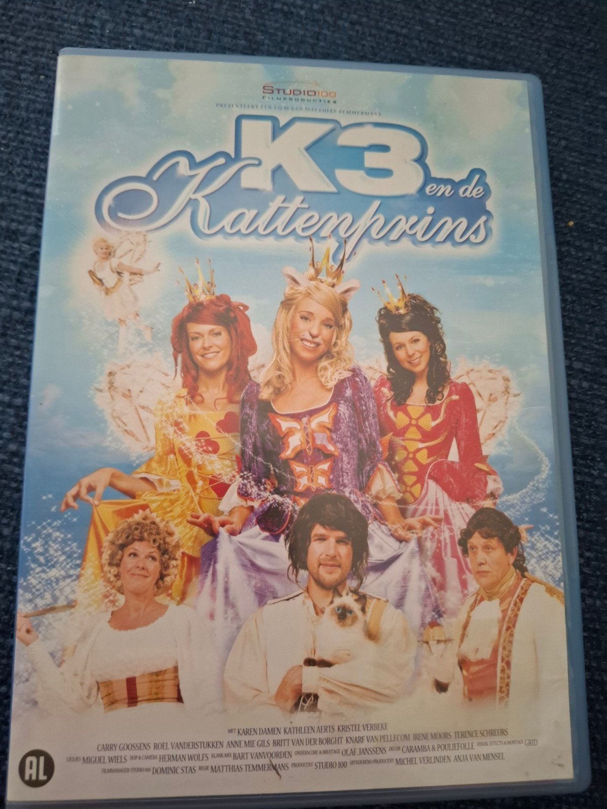 K3 en de Kattenprins DVD - Familieavontuur, Gebruikt, Alle leeftijden, Nederlands, Familie