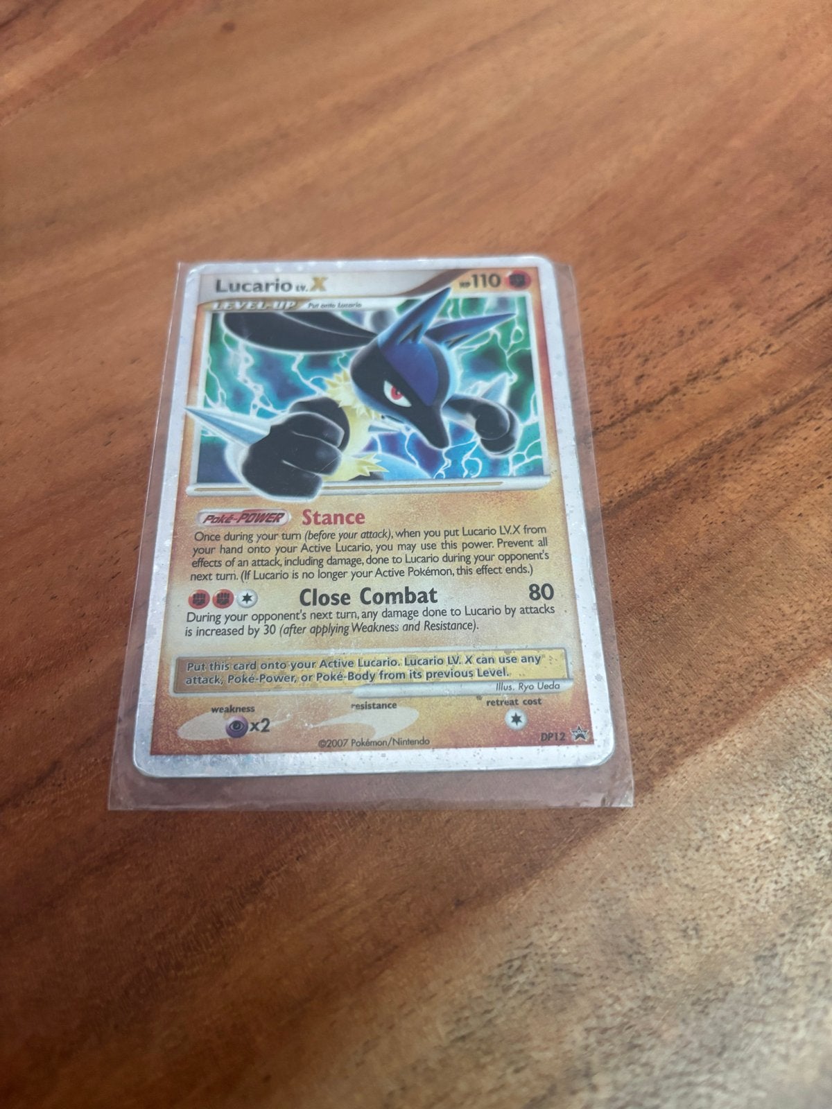 Lucario LV.X Pokémon Kaart - DP12 Holo Rare, Verzenden, Gebruikt, Losse kaart