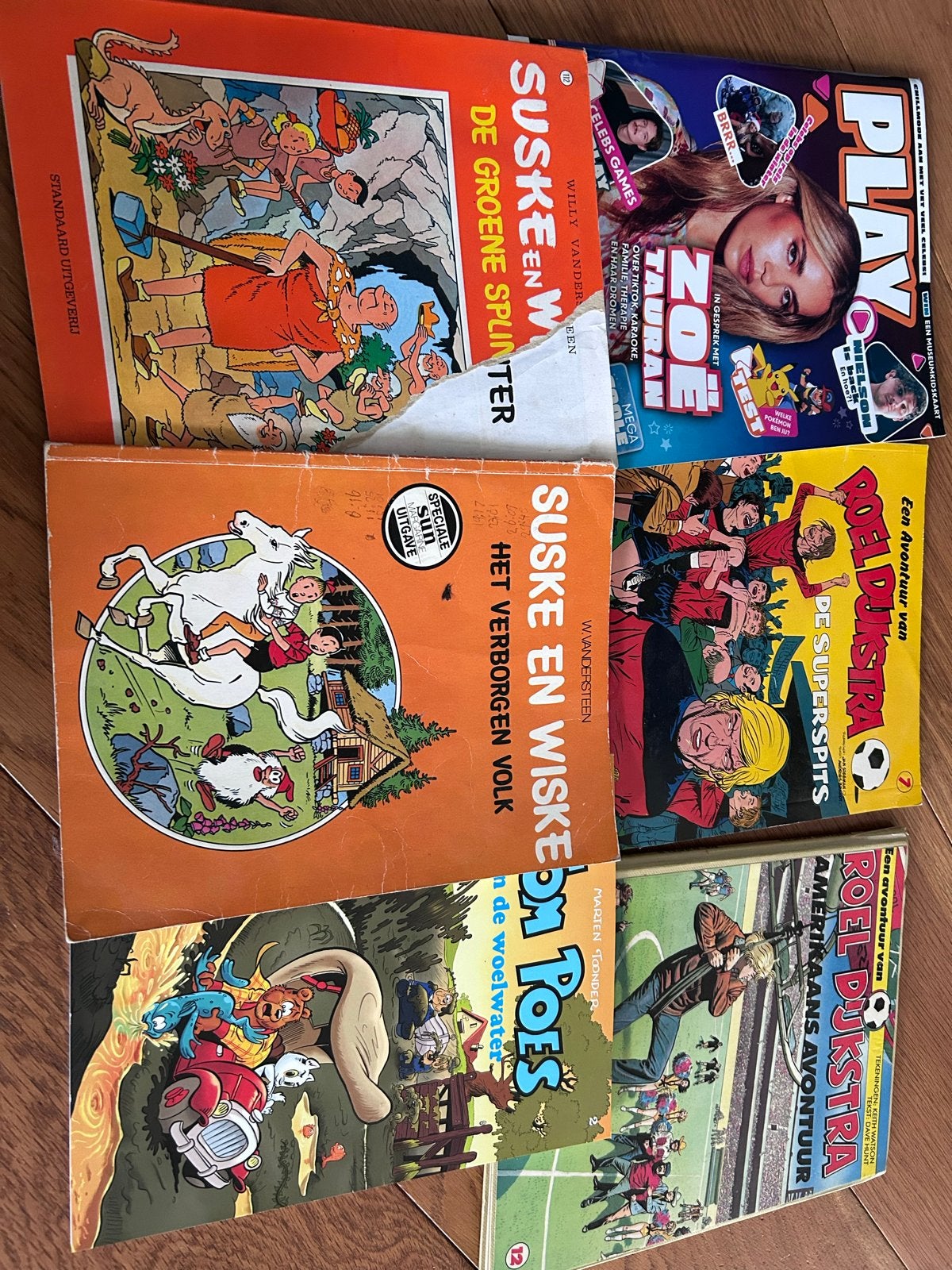 Set van 2 Suske en Wiske en 2 Roel Dijkstra stripboeken, Meerdere stripboeken, Ophalen, Gelezen