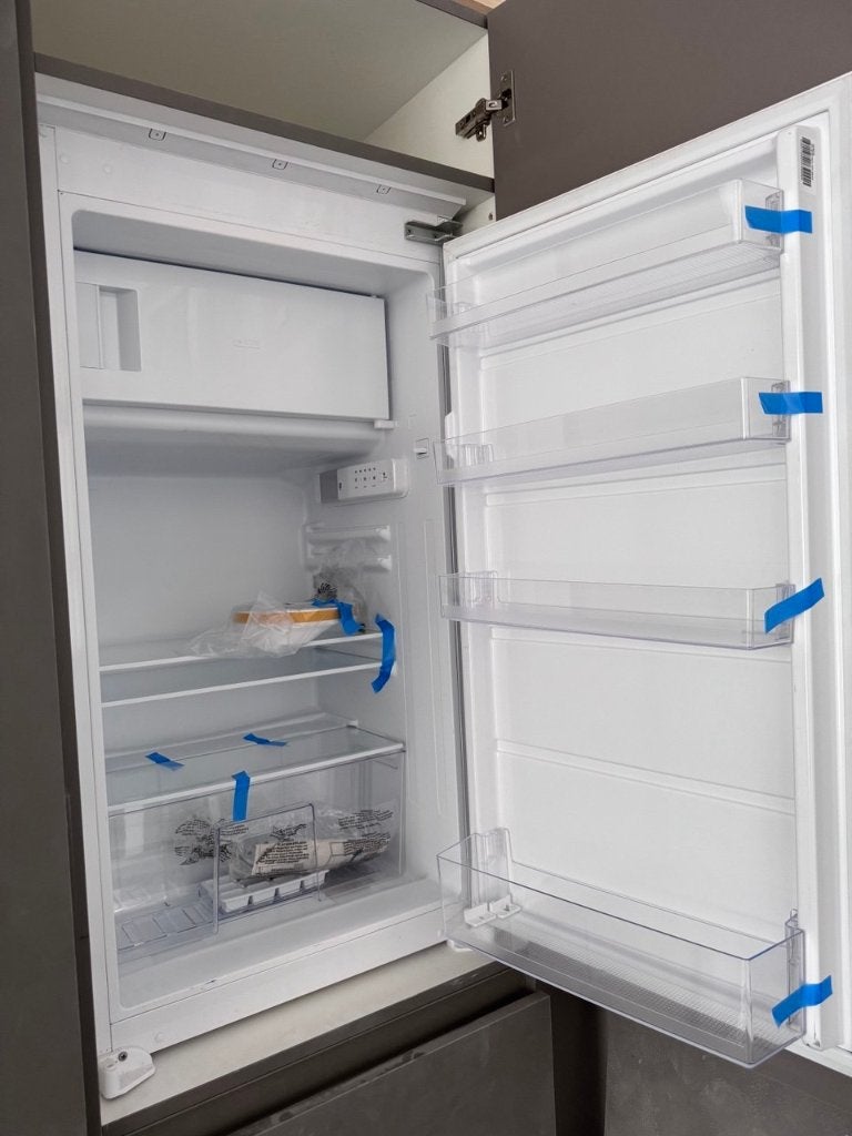 Inbouw koelkast, Witgoed en Apparatuur, 100 tot 150 liter, Nieuw, 45 tot 60 cm, Met vriesvak