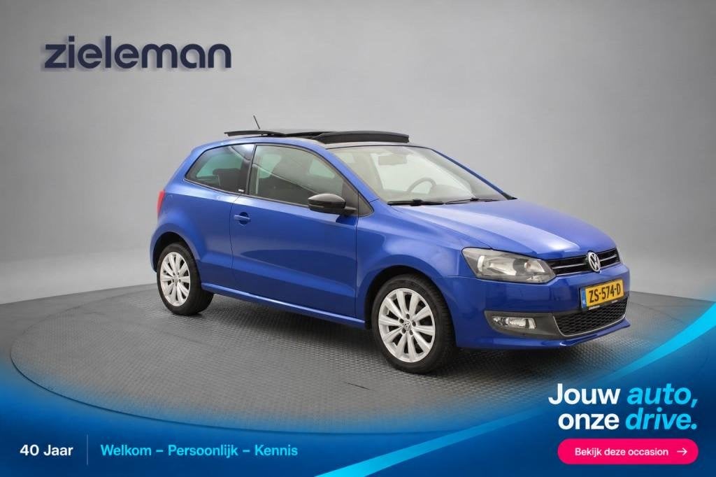Volkswagen POLO 1.2 Style Edition - Panorama, Airco, Cruise,, Euro 5, Met garantie (alle), 1198 cc, Bedrijf
