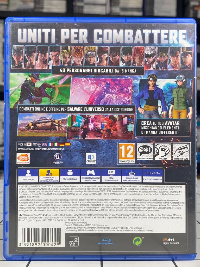 Jump Force - PS4 PlayStation 4 Game - CIB - Bandai Namco, Info@bandainamco.com, Vechten, 2 spelers, Www.bandainamco.com
