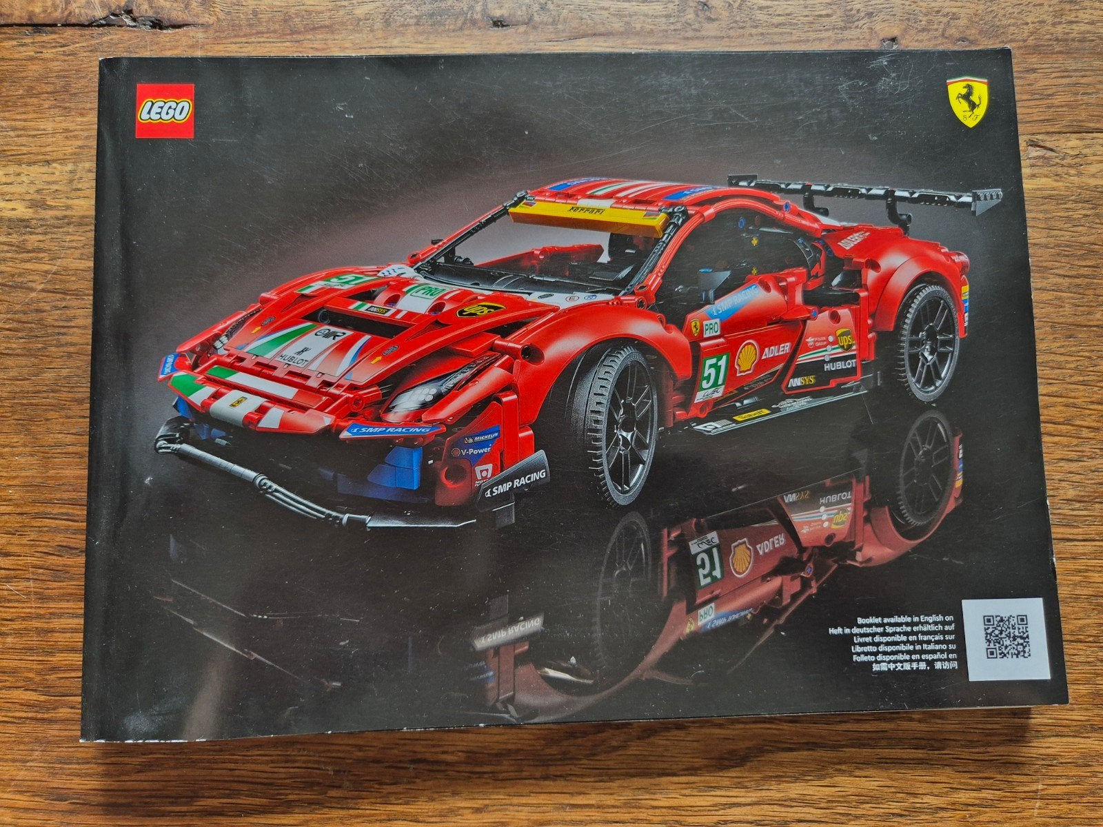 Lego Technic Ferrari 488 GTE AF Corse #51 (42125), Lego, Compleet, Ophalen of Verzenden, Zo goed als nieuw