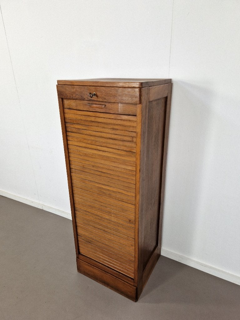 Vintage Kast met Roldeur | jaren 1930, Ophalen, Minder dan 50 cm, -, 100 tot 150 cm