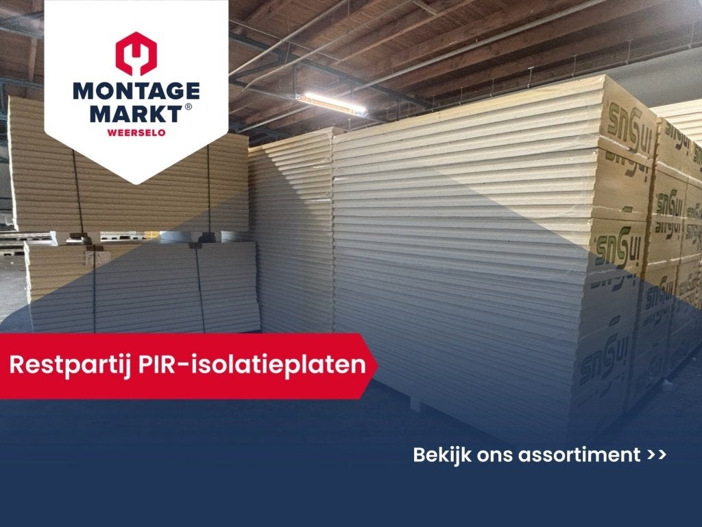 Restpartij PIR-isolatie | 60 & 80 | Insus | Gloednieuw, Ophalen, 4 tot 8 cm, Nieuw, Hardschuim (Pir)